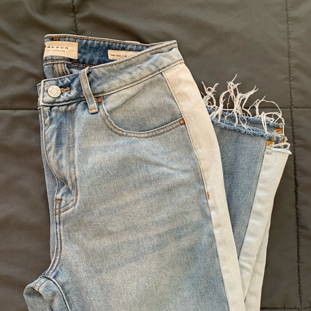 PacSun Mom Jeans- Frayed Bottoms